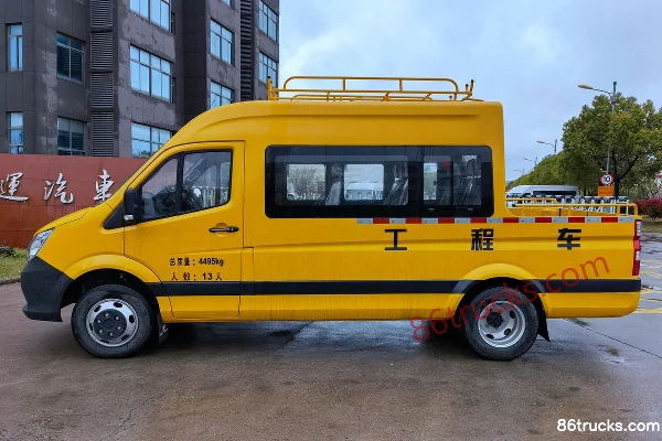 Foton Tuyano 2022 Enjoy Edition 150 hp 2.0T Diesel 4x2(6 wheels) 12-Seat Dump Truck Work Truck Exterior (3) | 86Trucks