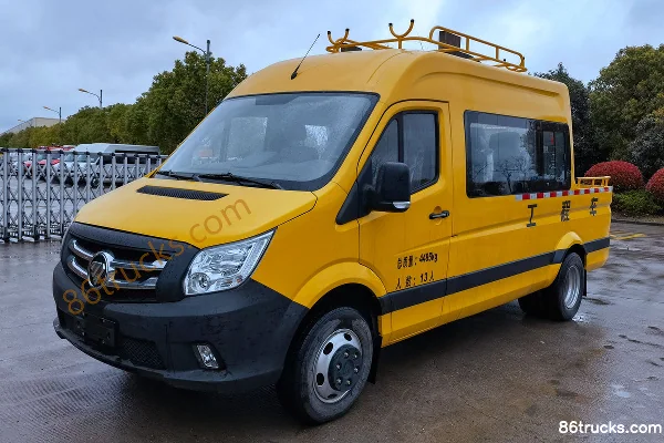 Foton Tuyano 2022 Enjoy Edition 150 hp 2.0T Diesel 4x2(6 wheels) 12-Seat Dump Truck Work Truck Exterior (2) | 86Trucks