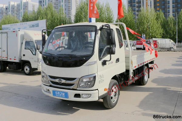 Foton Shidai Xiaoka Zhixing 5 115 ch 4X2(6 roues) camion léger à plateau de 3,25 m, cabine avancée (frein à air) (China VI) Extérieur (3)