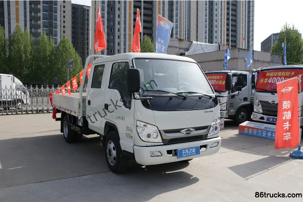 Foton Times Xiaoka Star 3 115 hp 4X2(6 wheels) 3.2m double-row flatbed light truck (air brake) Exterior