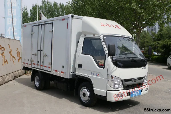 Foton Forland Xiaokazhixing 2 2.3L Diesel 110 hp 4X2(6 wheels) Mengwo 5-speed Hydraulic Brake 3.3m Semi-row Van Mini Tru