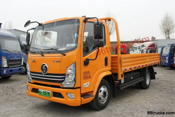 SHACMAN Light Truck Delong K3000 4.18m Pure Electric Flatbed Cargo Truck (Hydraulic Brake) 81.14kWh 4X2(6 wheels) Exterior (3) | 86Trucks