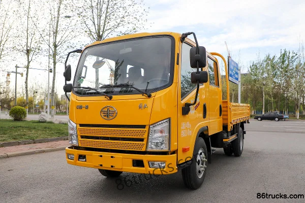 FAW Jiefang Hu VR 130 ch 4X2(6 roues) camion léger à plateau double cabine 3,2 m Extérieur (3) | 86Trucks