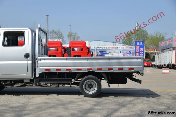 Feidi DX 127 hp 4X2(6 wheels) 3.02m Double Row Flatbed Mini Truck (China VI) Body (2) | 86Trucks