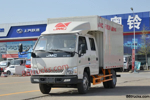 JMC Shunwei Narrow Body 127hp 4X2(6 wheels) 3.32m Double Row Van Light Truck (China VI)(Hydraulic Brake)(Ratio 6.142) Exterior (3) | 86Truck