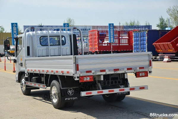 Foton Aumark S1 Series Zhiying Edition 131hp 4X2(6 wheels) 3.83m single-row flatbed light truck (hydraulic brake)(China VI) Body (3) | 86Tru