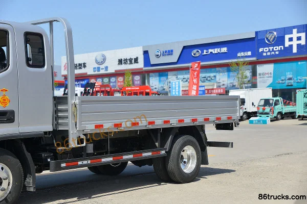 Foton Aumark S1 Series Zhiying Edition 131hp 4X2(6 wheels) 3.83m single-row flatbed light truck (hydraulic brake)(China VI) Body (1) | 86Tru