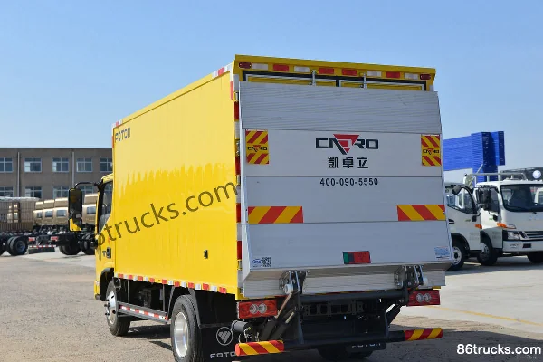Foton Aumark S1 Series Zhiying Edition 131 hp 4X2(6 wheels) 4.14m Single Row Van Light Truck (China VI) (Hydraulic Tailgate) Body (3) | 86Tr
