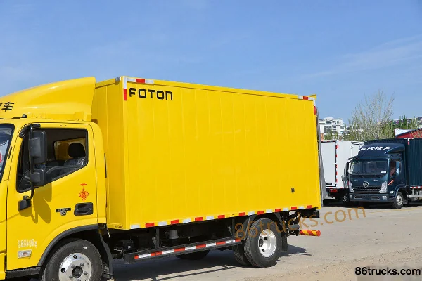 Foton Aumark S1 Series Zhiying Edition 131 hp 4X2(6 wheels) 4.14m Single Row Van Light Truck (China VI) (Hydraulic Tailgate) Body (1) | 86Tr