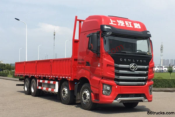 SAIC Hongyan Genlyon H6 Smart Edition 400 hp 8X4(12 wheels) 9.6m Flatbed Cargo Truck (China VI) Exterior