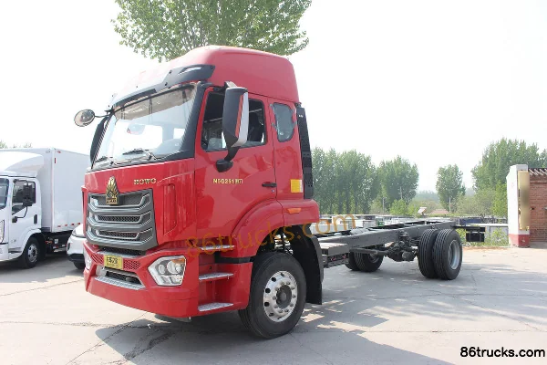 Sinotruk HOWO N5G Medium Truck 250 hp 4X2(6 wheels) 6.75m AMT Automatic Flatbed Cargo Truck (China VI) Exterior (3) | 86Trucks