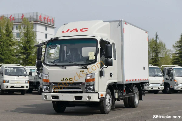 JAC Shuailing K280 102 hp 4X2(6 wheels) 3.3m Double Row Van Light Truck Exterior (3) | 86Trucks