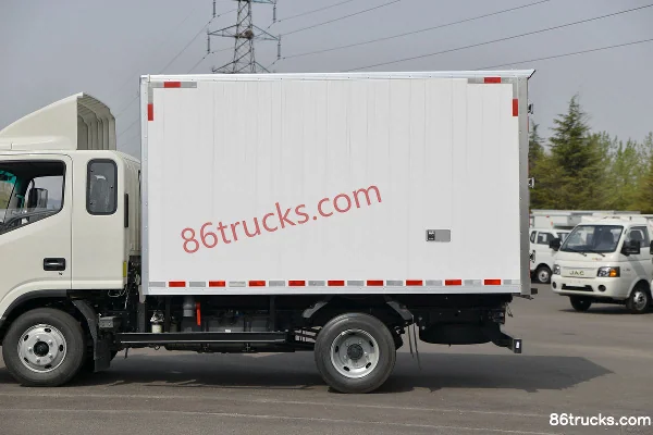 JAC Shuailing K280 102 hp 4X2(6 wheels) 3.3m Double Row Van Light Truck Body (2) | 86Trucks