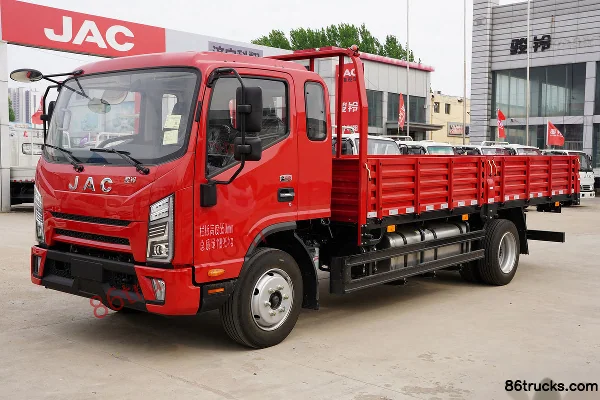 JAC Qingtianzhu 220hp 4X2(6 wheels) 5.85m semi-row flatbed cargo truck (China VI) Exterior (3) | 86Trucks