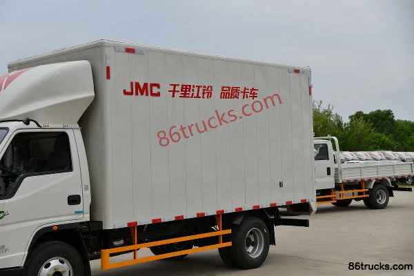 JMC Shunda Wide Body 122 hp 4X2(6 wheels) 4.2m single-row box truck (air brake) (China VI) (1) | 86Trucks