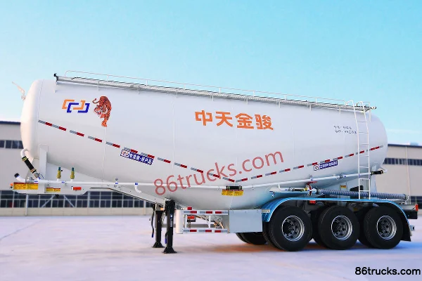 Xinjinjun Xinjinjun powder material semi-trailer powder tank semi-trailer