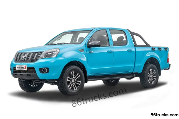 Foton New Conqueror 3 modèle 2022 édition Tianxia Wushuang 2.0T diesel 163 ch deux roues motrices automatique cabine double standard pick-up
