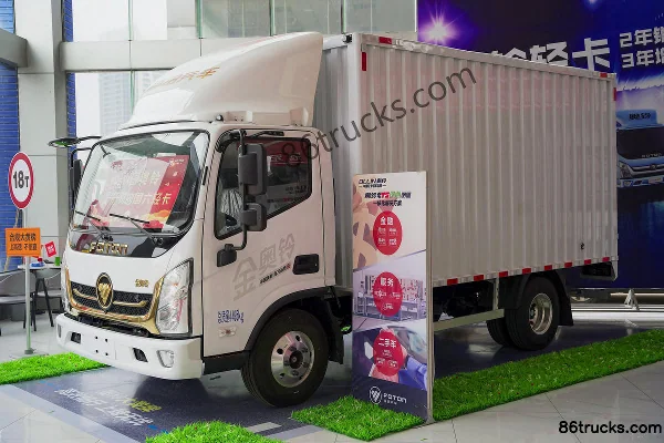 Foton Golden Aoling 158 hp 4X2(6 wheels) 4.14m Single Row Van Light Truck (China VI) Exterior (3) | 86Trucks