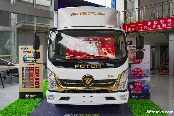 Foton Golden Aoling 158 hp 4X2(6 wheels) 4.14m Single Row Van Light Truck (China VI) Exterior (2) | 86Trucks