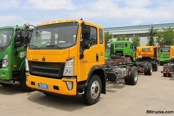 Sinotruk HOWO Hanjiang 160 ch 4X2(6 roues) camion porteur à ridelles 4,85 m cabine demi-profonde (China VI) Extérieur (3) | 86Trucks