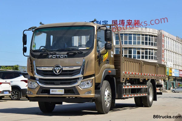 Foton Aoling Bumblebee 230hp 4X2(6 wheels) 6.8m Crew Cab Flatbed Cargo Truck (China VI) Exterior (3) | 86Trucks