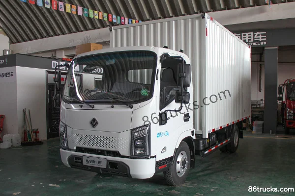 Ouling Jiyun version logistique 150 ch 4X2(6 roues) 4,15 m camion fourgon léger cabine simple (China VI) Extérieur (3) | 86Trucks