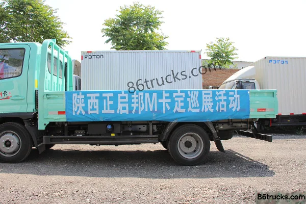 Foton Aoling M-Card 122hp 4X2(6 wheels) 3.7m Single Row Flatbed Light Truck (China VI) Body (1) | 86Trucks