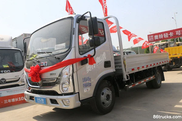 Foton Aoling New Jieyun Climbing Tiger 152hp 4X2(6 wheels) 4.17m single-row flatbed light truck (China VI) Exterior (3) | 86Trucks