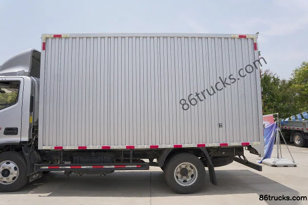 Foton Times Leader G5 Blue Bull King 150hp 4X2(6 wheels) 4.165m Single Row Van Light Truck Body (1) | 86Trucks