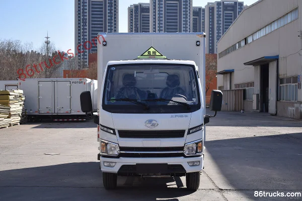 Yuejin Fuxing S80 95 hp 4X2(6 wheels) 3.65m Flammable Gas Van Truck (China VI) (Hongye) Exterior (2) | 86Trucks