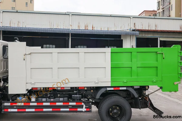 Shifeng Fengshun 130 hp 4X2(6 wheels) Hook Lift Garbage Truck Body (1) | 86Trucks