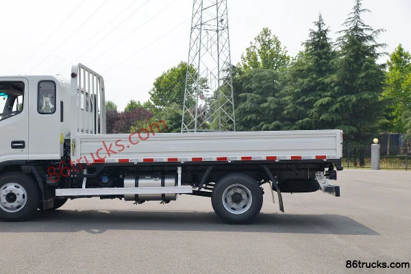 JAC Junling A8 160ch 4X2(6 roues) 3,85m camion plateau cabine demi-avancée (China VI) Carrosserie (2) | 86Trucks