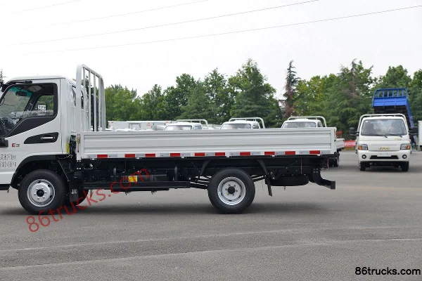 JAC Junling E3 109 ch 4X2(6 roues) camion léger à plateau simple rangée 4,18 m Carrosserie (2) | 86Trucks