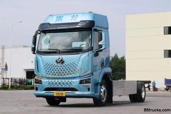 Dongfeng Liuqi Chenglong H5V 4X2(6 wheels) 6.8m hybrid cargo truck 15.6kWh Exterior (3) | 86Trucks