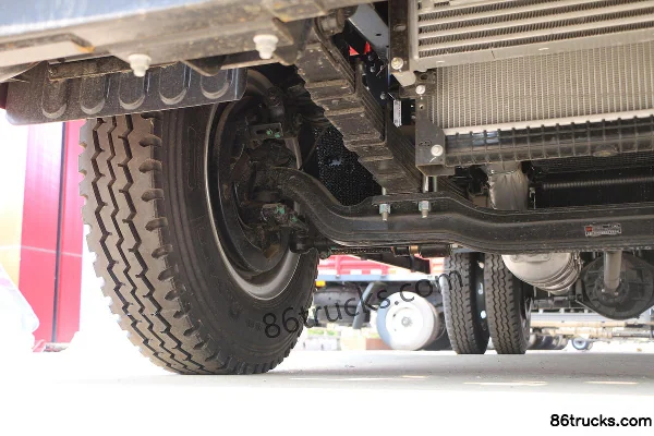 JAC Dewos V8 170hp 4X2(6 wheels) 5m semi-row wing van cargo truck Chassis (2) | 86Trucks
