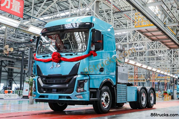 Changzheng Auto Q1 6X4(10 wheels) battery-swap pure electric tractor truck 423kWh Exterior
