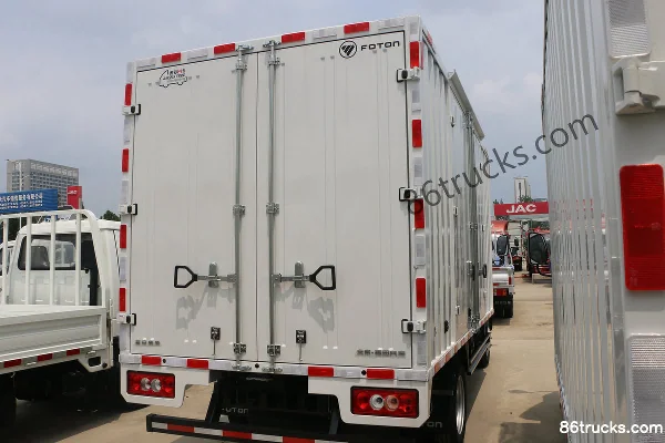 Foton Aoling M Card 132 hp 4X2(6 wheels) 4.17m Single-row Box Small Truck (Air Brake) Body (3) | 86Trucks