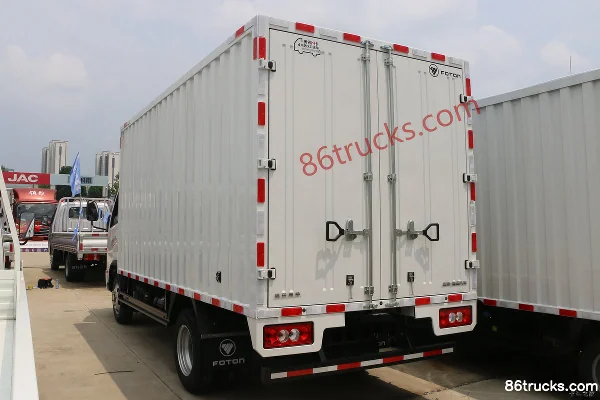 Foton Aoling M Card 132 hp 4X2(6 wheels) 4.17m Single-row Box Small Truck (Air Brake) Body (2) | 86Trucks