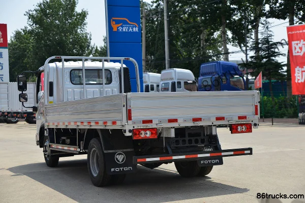 Foton Aumark S1 Series 156hp 4X2(6 wheels) 4.17m Single Row Flatbed Light Truck (4.875 Ratio) (China VI) Body (3) | 86Trucks