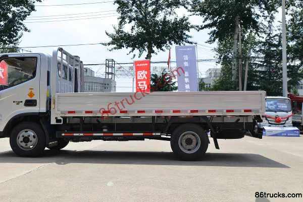 Foton Aumark S1 Series 156hp 4X2(6 wheels) 4.17m Single Row Flatbed Light Truck (4.875 Ratio) (China VI) Body (2) | 86Trucks