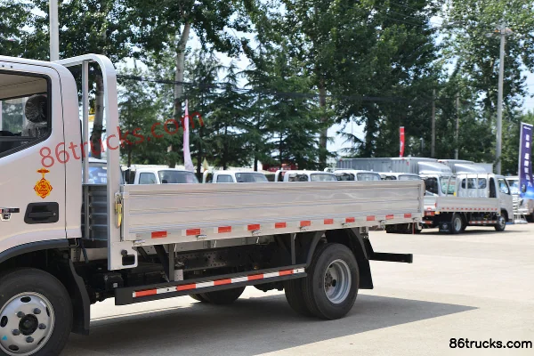 Foton Aumark S1 Series 156hp 4X2(6 wheels) 4.17m Single Row Flatbed Light Truck (4.875 Ratio) (China VI) Body (1) | 86Trucks