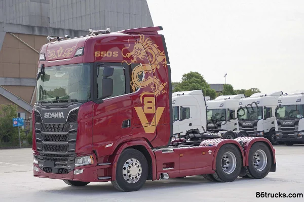 Scania S-Series 650 hp 6X2(8 wheels) AMT Automatic Tractor Truck (Model S 650 6x2) Exterior (2) | 86Trucks
