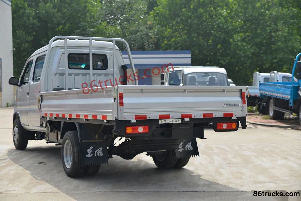 Dongfeng T3 (formerly Xiaobawang W) 1.5L 113 hp 4X2(6 wheels) Gasoline 3.05m Double Row Flatbed Micro Truck (China VI) Body (3) | 86Trucks