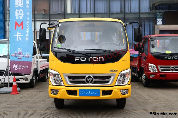 Foton Aoling Jieyun Classic Edition 132hp 4X2(6 wheels) 2.65m Double Row Flatbed Light Truck Exterior (2) | 86Trucks