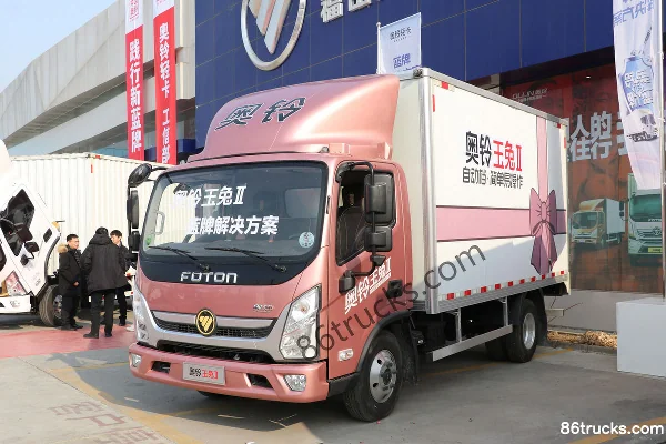 Foton Yutu II 152 ch 4X2(6 roues) 3,83 m AMT automatique cabine avancée avec ridelles, camion léger (China VI) Extérieur (3) | 86Trucks