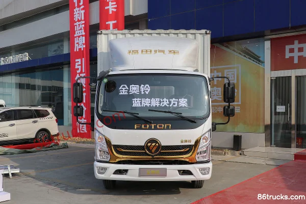 Foton Jin Aoling 158 ch 4X2(6 roues) 4,14 m camion fourgon cabine simple (China VI) Extérieur (2) | 86Trucks