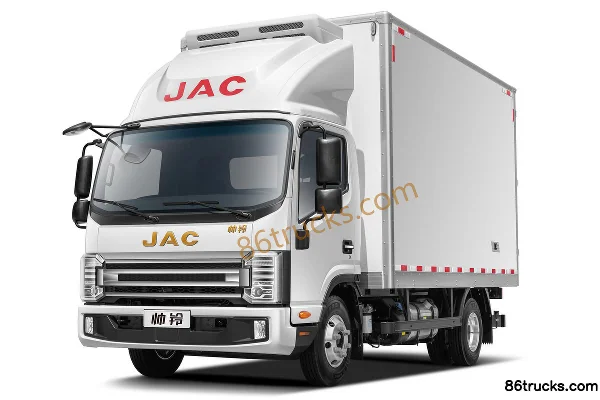 JAC Shuailing S7 160 ch 4X2(6 roues) 4,015 m camion frigorifique cabine simple Extérieur