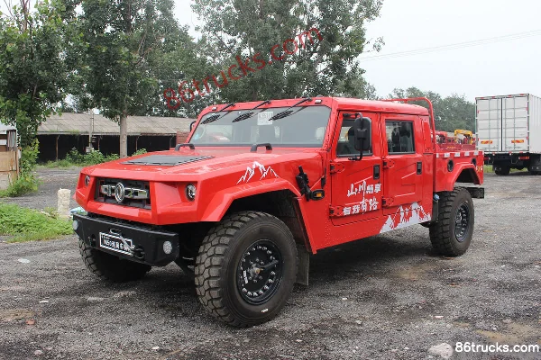 Dongfeng Mengshi Nixing 500 4.0T Diesel 195hp Four-wheel Drive Automatic Double Row Pickup Cab (3) | 86Trucks