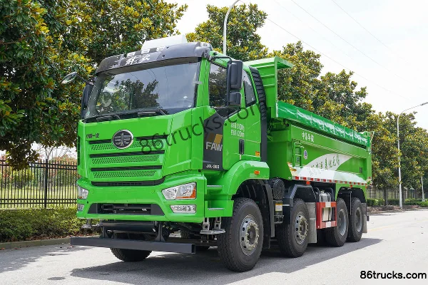FAW Jiefang J6L Heavy Truck 320 hp 8X4(12 wheels) 7.8m Dump Truck Exterior (3) | 86Trucks