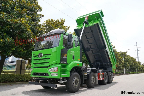 FAW Jiefang J6L Heavy Truck 320 hp 8X4(12 wheels) 7.8m Dump Truck Body (1) | 86Trucks
